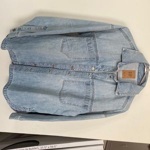 Gap oversized denim shirt jacket